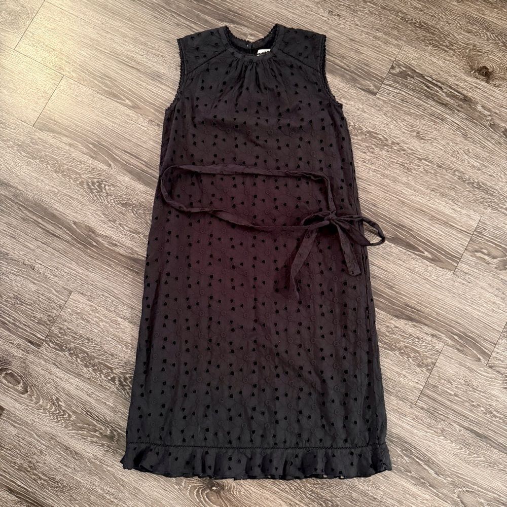 Trovata Audrey Sleeveless Dress Black Eyelet